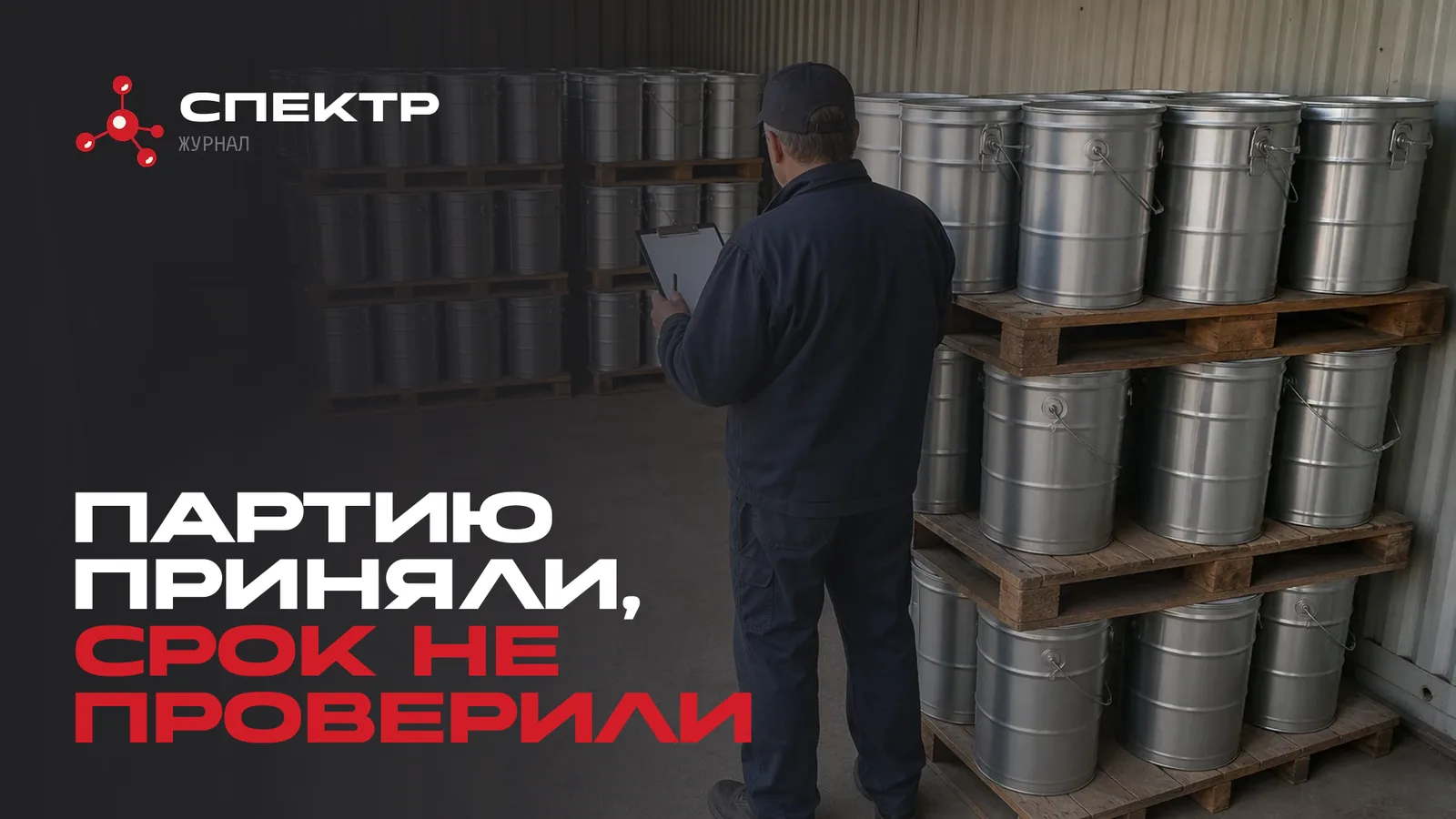 Приёмка партий состава на складе